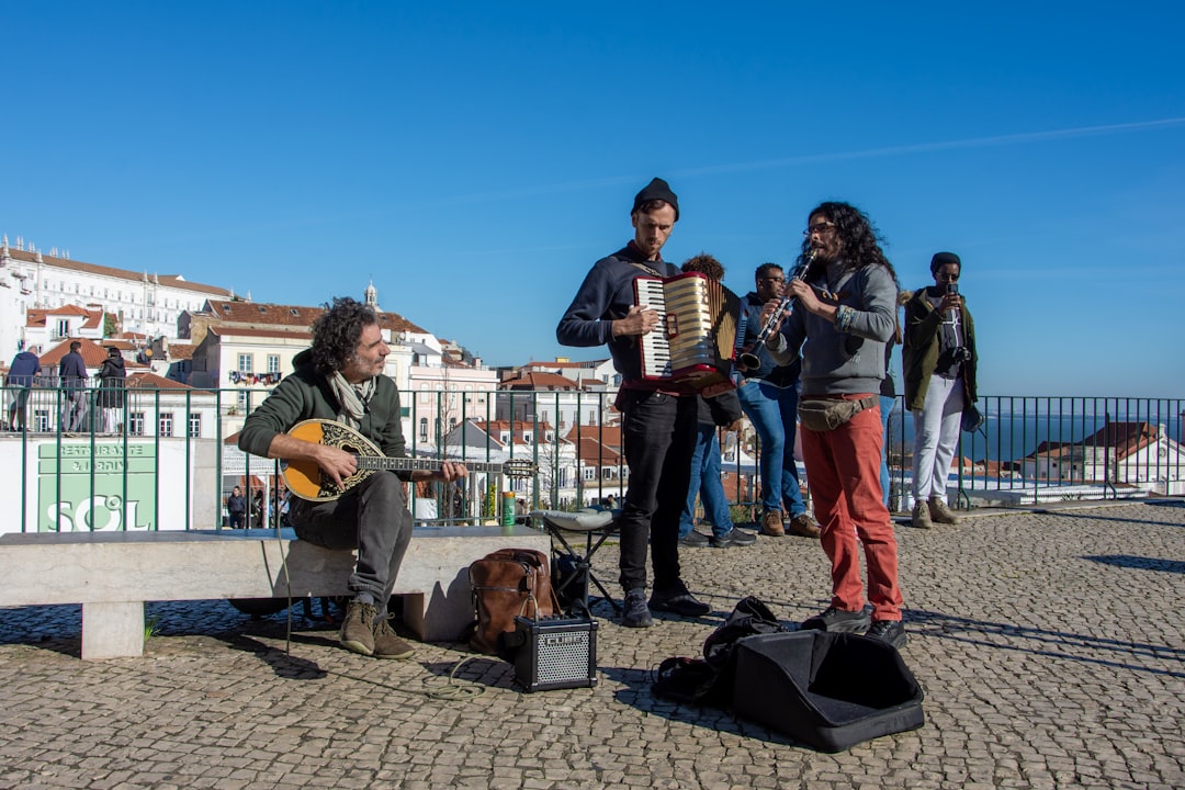 Musicians playing in a traditional Fado house