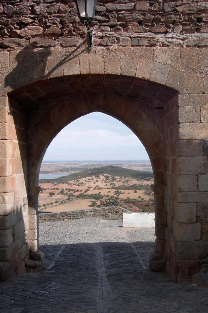 Historic village of Monsaraz with views of Alqueva Lake, a must-see in Alentejo.