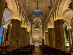 Charming cobblestone streets in the historic old town of Coimbra, perfect for exploring on a Coimbra tour